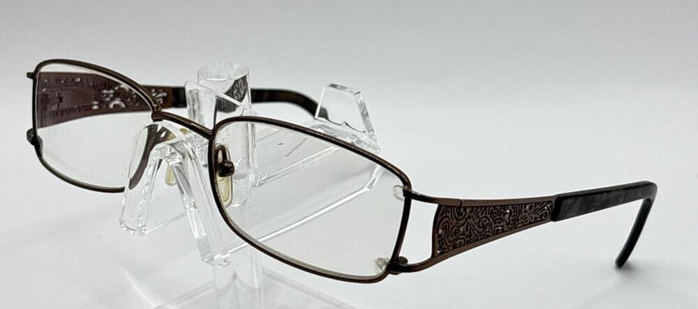 Kay Under New York Eyeglasses Semi Rimless Brown Bronze Optical Frames 52-18-135